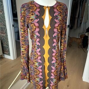Free People Autumn mini dress sz 2